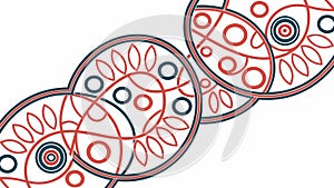 Abstract Geometric Circular Pattern Design, vector design Generative AI