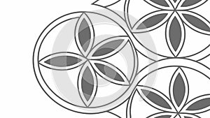 Abstract Geometric Circular Pattern, Modern Design, vector design Generative AI