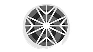 Abstract Geometric Circular Pattern for Modern Designs, vector design Generative AI