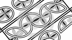 Abstract geometric circular pattern, modern and intricate design, vector design Generative AI