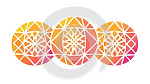 Abstract Geometric Circular Pattern - Modern Mandala Design, vector design Generative AI