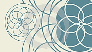 Abstract Geometric Circular Pattern Vector Design, vector design Generative AI