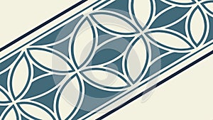 Abstract geometric circular repeating pattern background vector design Generative AI