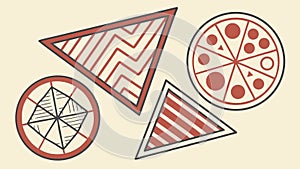 Abstract Geometric Circular Seamless Pattern, vector design Generative AI