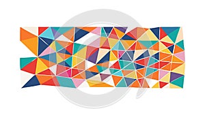 Abstract Geometric Color Block Background Design, vector design Generative AI