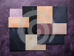 Abstract geometric color block background texture