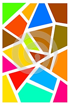 Abstract Geometric colourful background portrait