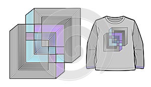 Abstract geometric composition