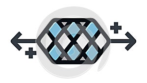 Abstract Geometric Connection with Arrows for Data Flow, vector design Generative AI