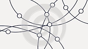 Abstract Geometric Connection, Network and Data Flow, vector design Generative AI