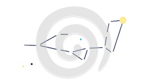 Abstract geometric connection, symbolizing data flow and structured networks, vector design Generative AI