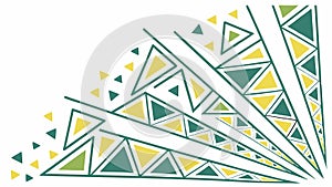 Abstract Geometric Corner Pattern, vector design Generative AI