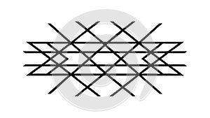 Abstract Geometric Criss-Cross Pattern Vector. Modern Intersecting Lines, vector design Generative AI