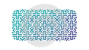 Abstract Geometric Cross Interlocking Pattern Vector, vector design Generative AI