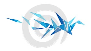 Abstract Geometric Crystal Shards Design, vector design Generative AI