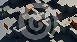 Abstract Geometric Cubes and Shadows