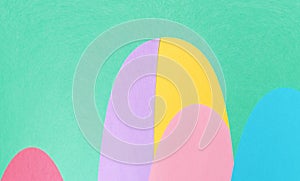 Abstract geometric curved shapes background