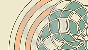 Abstract Geometric Curves: Modern Architectural Pattern, vector design Generative AI