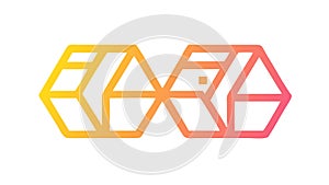 Abstract geometric 3D cube pattern, symbolizing structure, vector design Generative AI