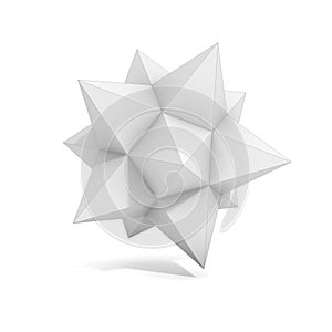 Abstract geometric 3d object photo