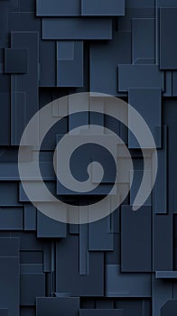 Abstract geometric dark blue layered rectangles background