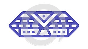 Abstract Geometric Data Bar, Digital Information Design, vector design Generative AI