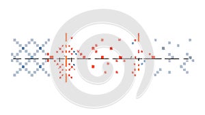 Abstract Geometric Data Grid Pattern Vector Art, vector design Generative AI