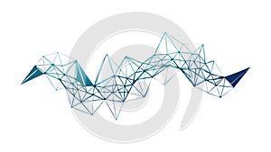 Abstract Geometric Data Network Visualization Vector, vector design Generative AI