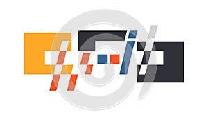 Abstract Geometric Data Visualization, Dynamic Interplay, vector design Generative AI