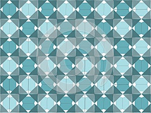 Abstract geometric design aqua / cyan colours