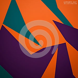 Abstract geometric design featuring sharp, angular shapes. Triangles in bold colorsâ