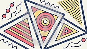 Abstract geometric design, modern artistic pattern, vector design Generative AI