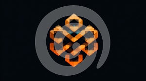 Abstract geometric design with vibrant colors and sharp angles