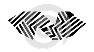 Abstract Geometric Diagonal Stripes Pattern, vector design Generative AI