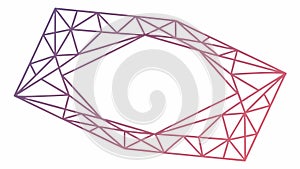 Abstract Geometric Diamond Frame, Modern Design Element, vector design Generative AI