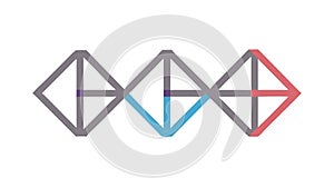 Abstract Geometric Diamond Pattern Ã¢â¬' Modern Design, Decorative Element, vector design Generative AI