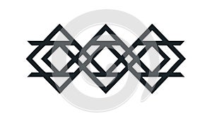 Abstract Geometric Diamond Pattern Vector for Design, vector design Generative AI