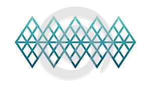 Abstract Geometric Diamond Wave Pattern Vector Design, vector design Generative AI