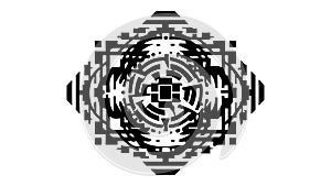 Abstract Geometric Distorted Grid Pattern Vector, vector design Generative AI