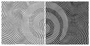 Abstract Geometric distorted shape