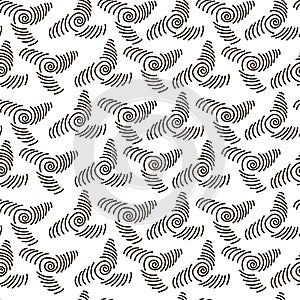 Abstract geometric fashion design print feathers pattern