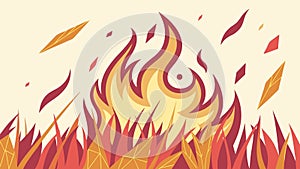 Abstract Geometric Fire Flames Background Vector, vector design Generative AI