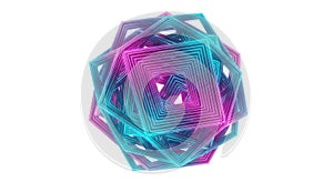 Abstract geometric form on