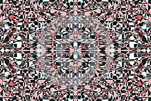 Abstract geometric fractal multicolored pattern for background