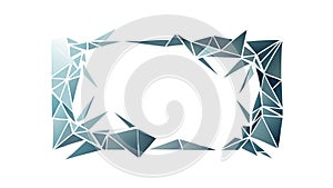 Abstract Geometric Frame, Polygonal Border Vector. vector design Generative AI