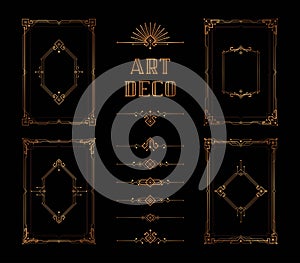 Abstract Geometric Frame Set, The Great Gatsby Vector