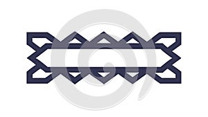 Abstract Geometric Frame Vector. Modern Border Design Element, vector design Generative AI