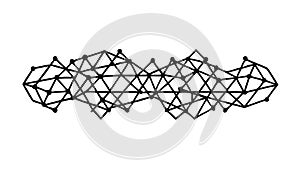 Abstract Geometric Framework Pattern for Modern Design, vector design Generative AI