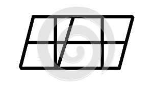 Abstract Geometric Framework Wireframe Design Element, vector design Generative AI