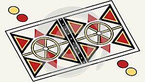 Abstract geometric game board or tile pattern vector design Generative AI